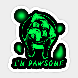 FUNNY DOG APPAREL DESIGN Sticker